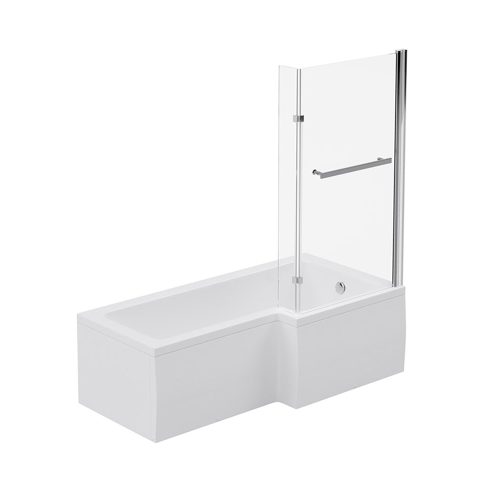 Home Deluxe - Bad met douchebak - ELARA Left-in-Hand - incl. complete accessoires en douchewand | Douchebak, bad met douche