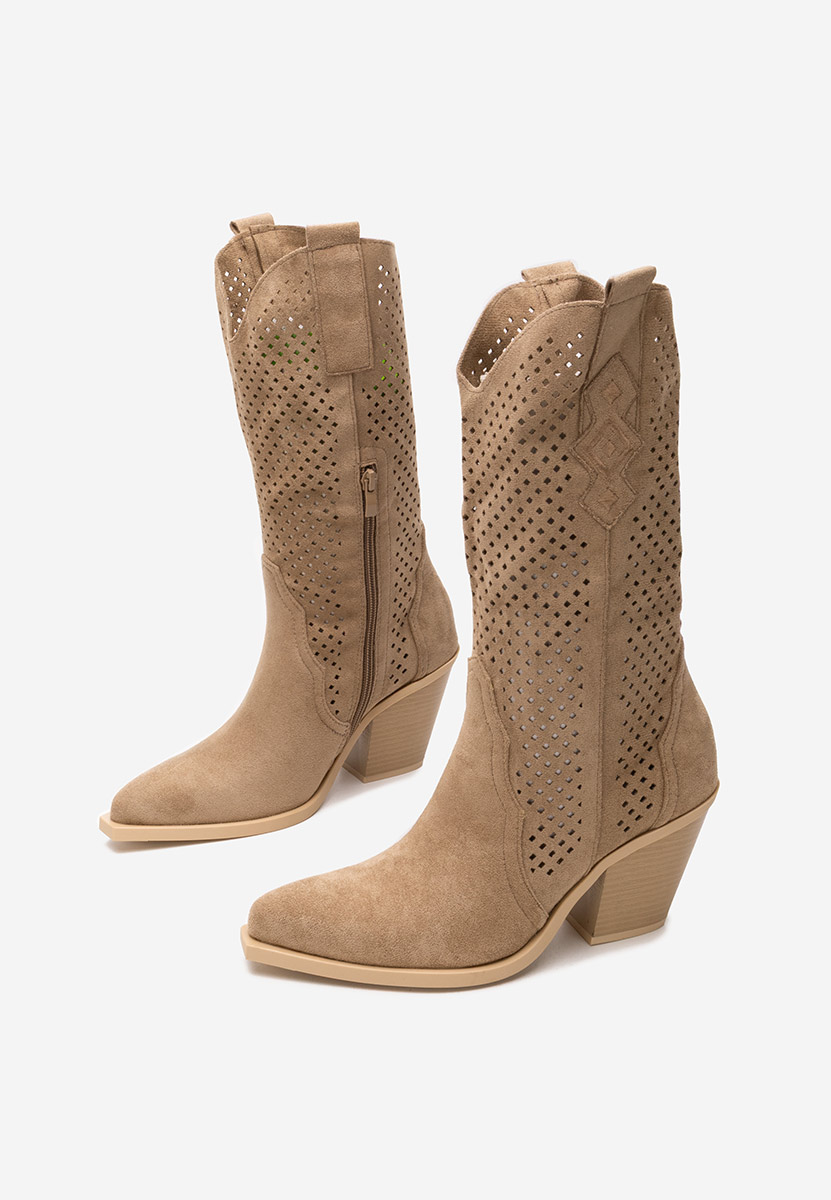 Bottes western femme kaki Ashley