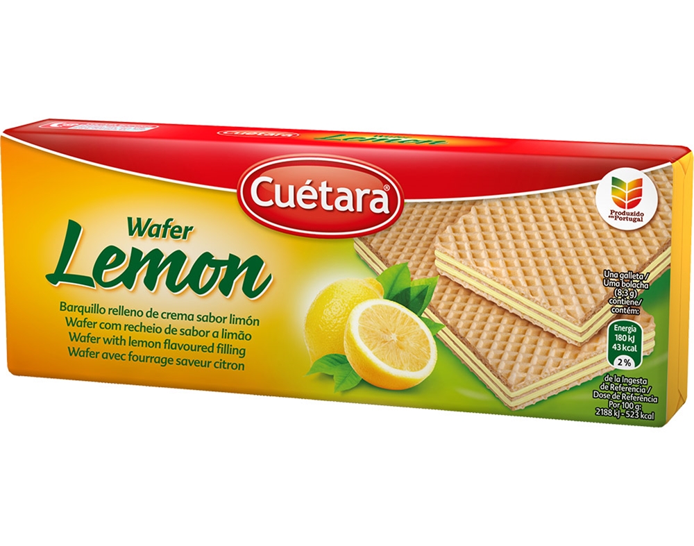 BOLACHA CUÉTARA WAFFER FRESH LEMON 150G