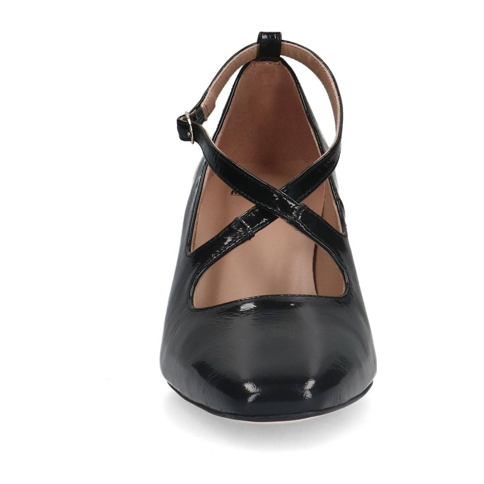 Manfield lakleren pumps zwart