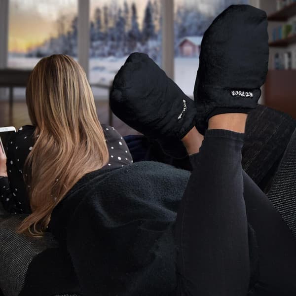 Varmetøfler Hot Feet Deluxe sort Mikamax