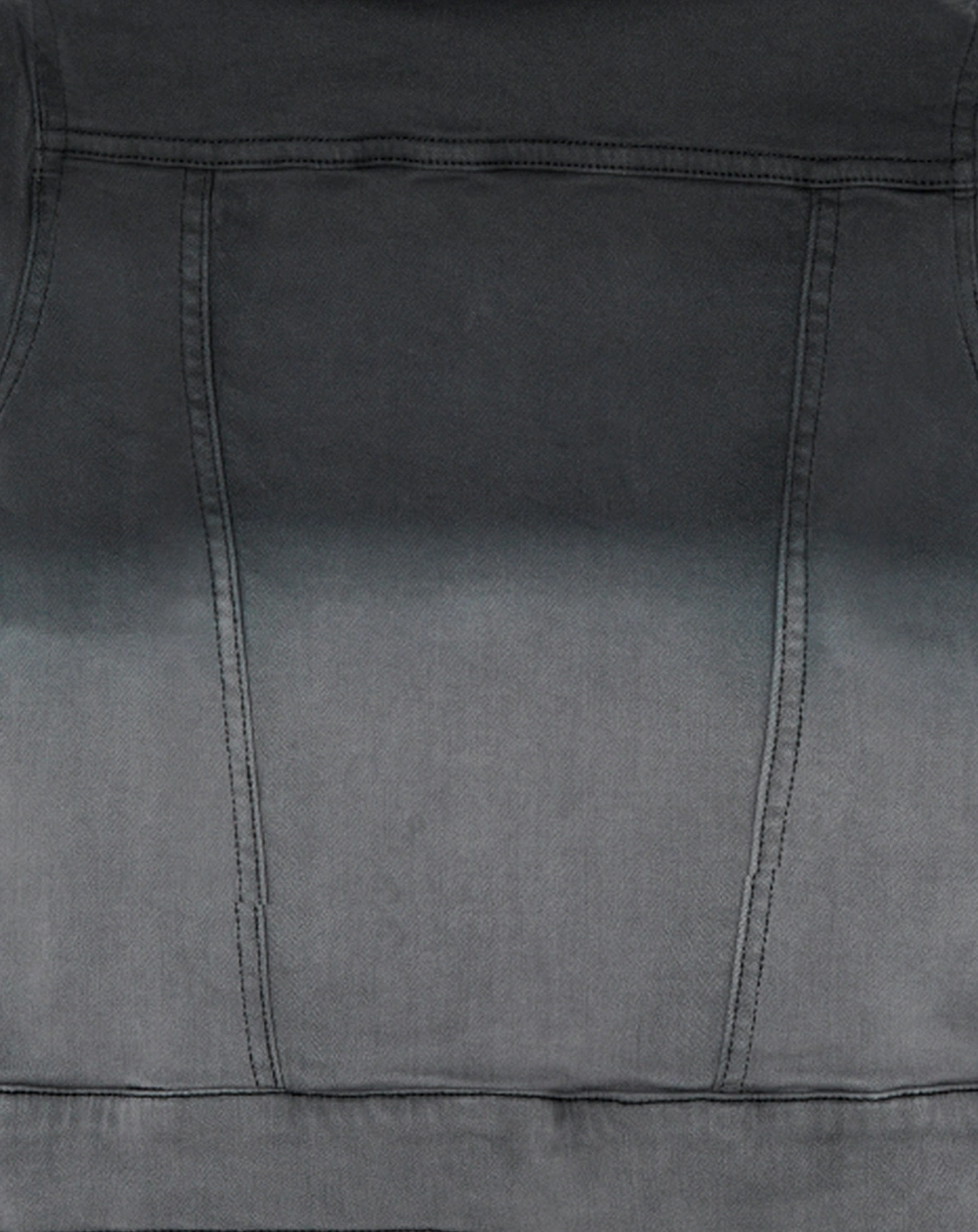 Jeansjacke HOOD in schwarz