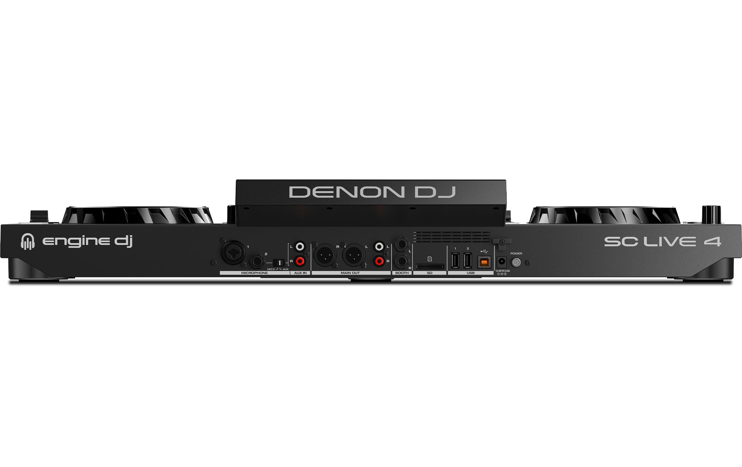 DJ-Controller SC Live 4 Schwarz<br>4-Deck Standalone DJ Controller mit WiFi