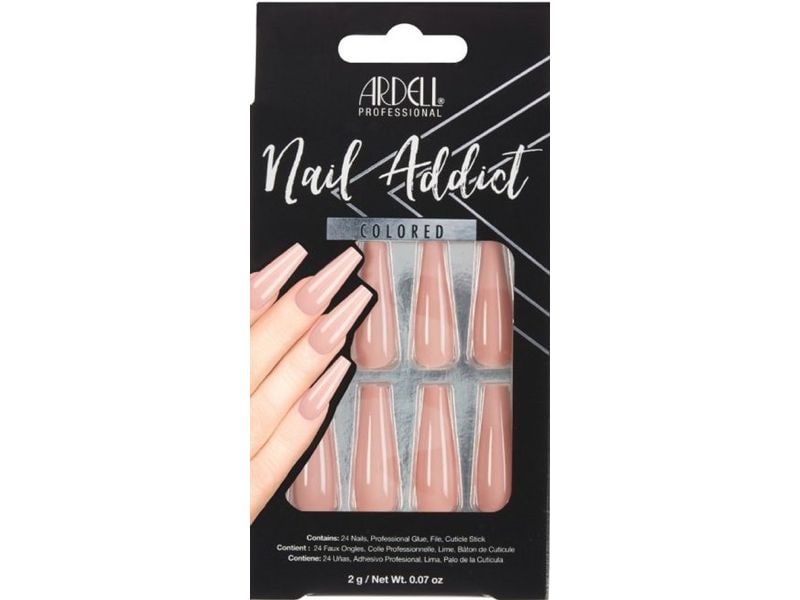 Ardell Kunstnägel Colored Nude Pink 28 Stück Einfach anzubringende Kunstnägel für aussergewöhnliche Looks
