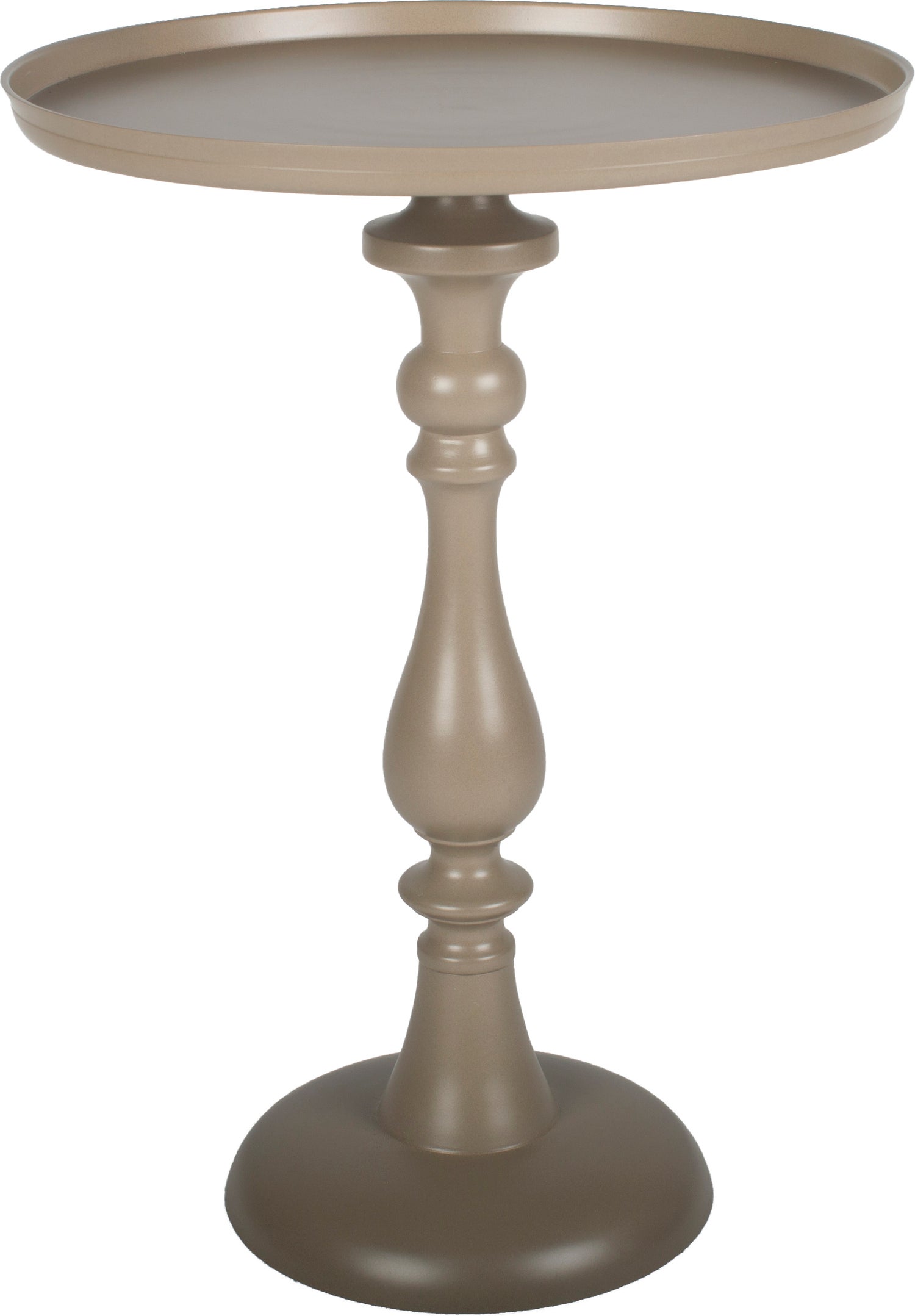 Dutch Tribes bijzettafel Sussu taupe D 37 H 50 cm