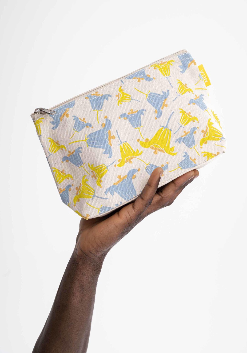 Mela Grosse Kosmetiktasche Big Pouch Greige/Bellflower Print