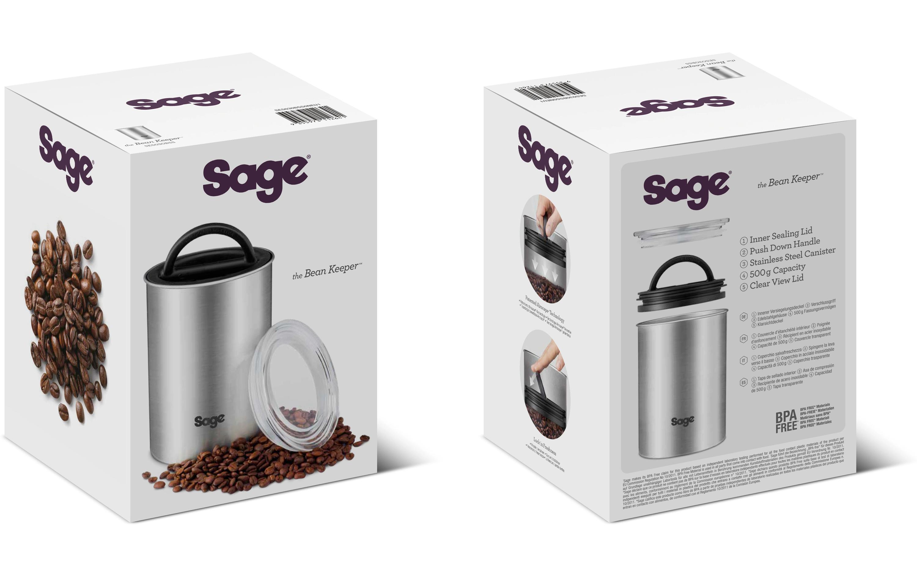 Behälter Bean Keeper Coffee Canister zu SiebträgermaschinenKaffeebohnenbehälter