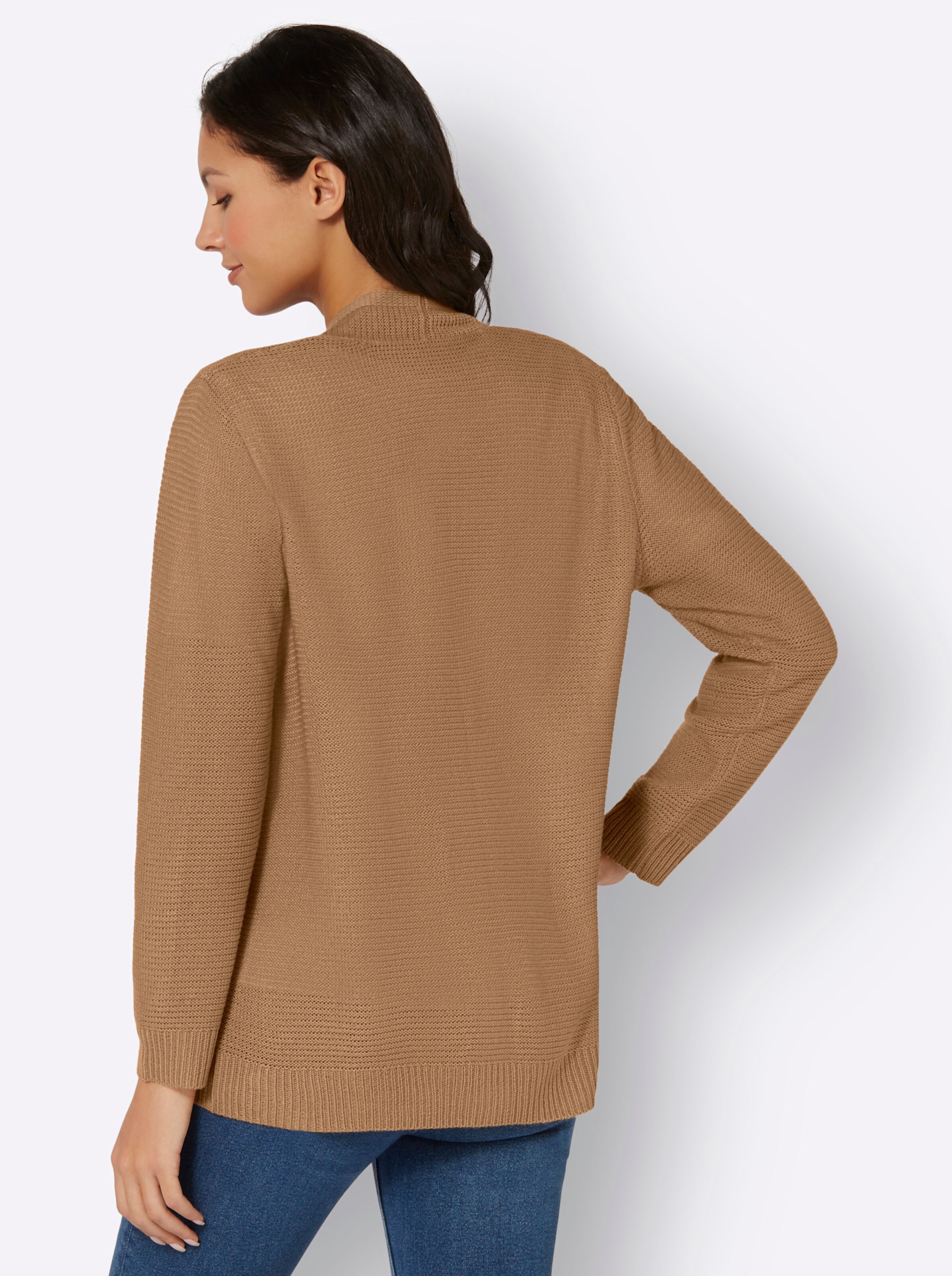 Strickjacke in camel