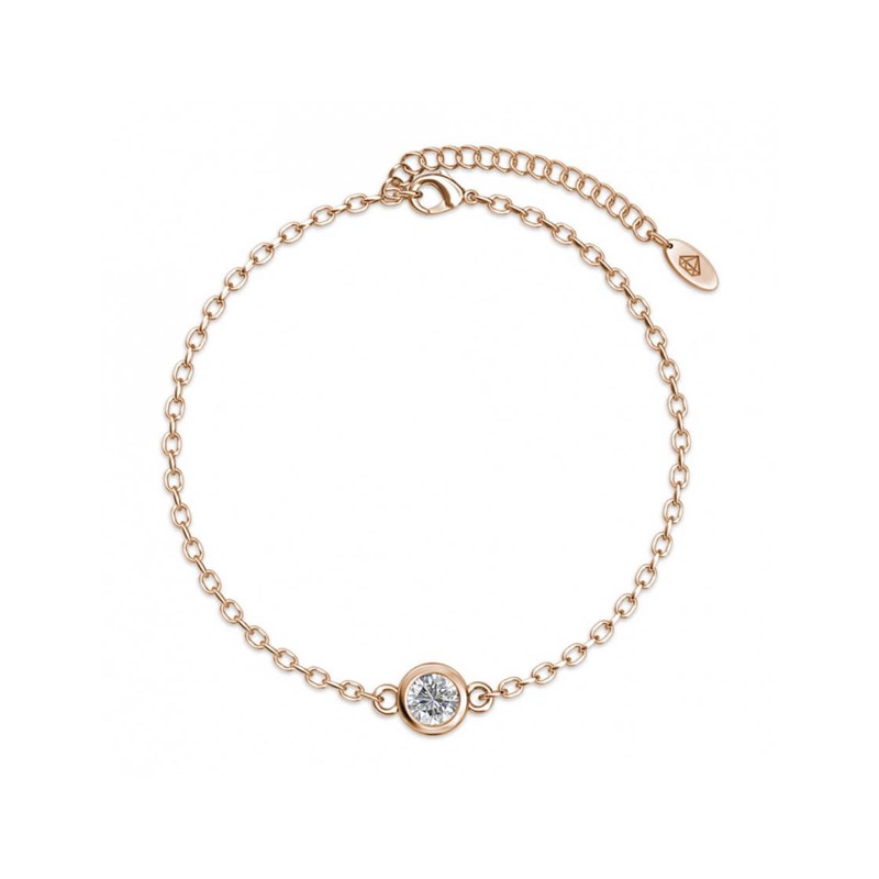 Bracelet Birth Stone  - Or Rosé et Cristal