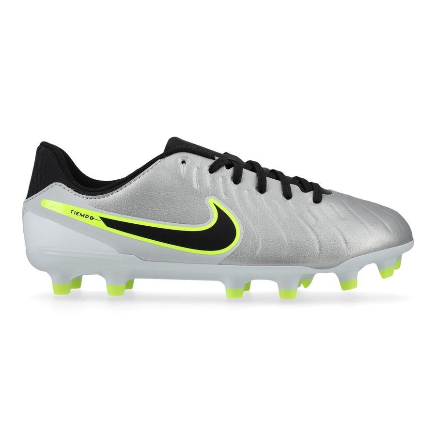 Nike Tiempo Legend 10 Academy MG Mad Voltage - Argenté/Noir/Jaune Fluo Enfant