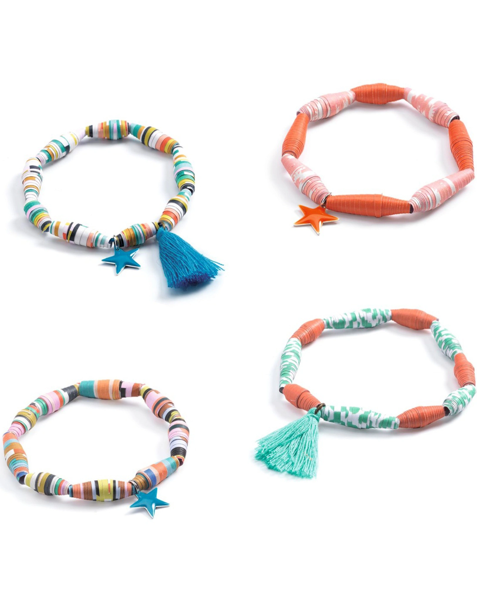 Schmuckbastelset PAPIERPERLEN - POP für 35 Armbänder
