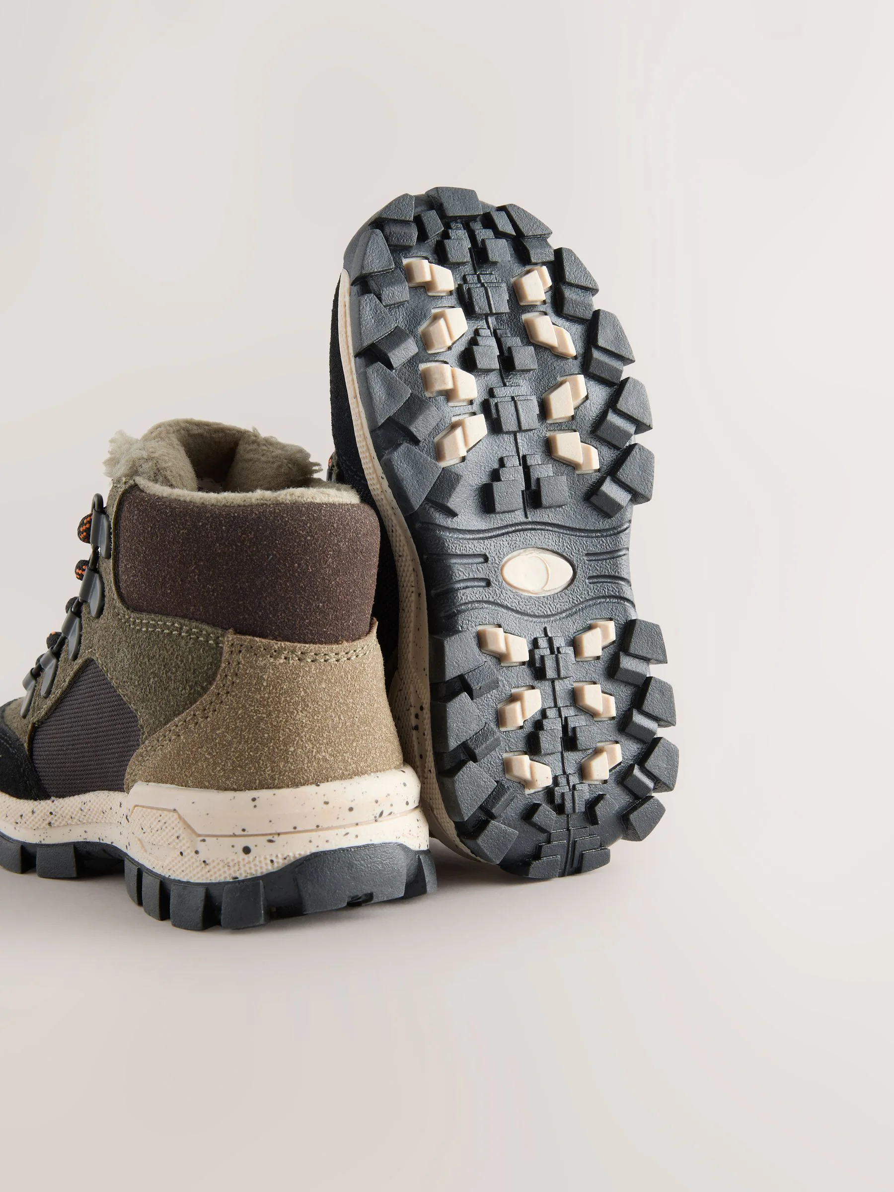 Groen-kaki - Thermische gevoerde Thinsulate™ wandelschoenen