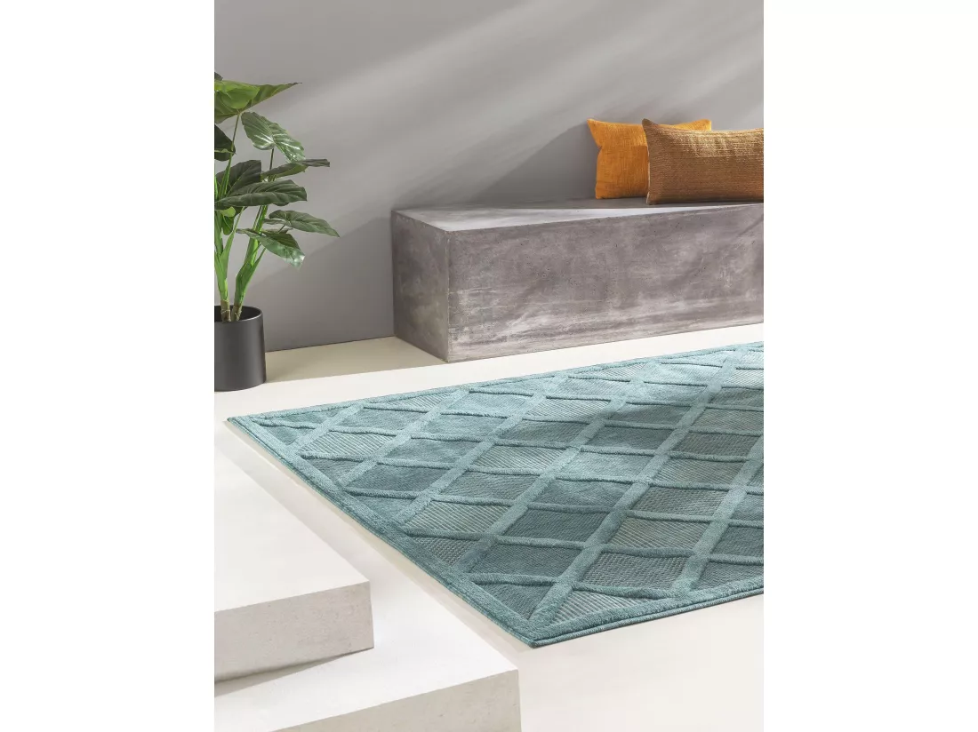 Tapis d'extérieur & intérieur Bonte Turquoise 160x230 cm