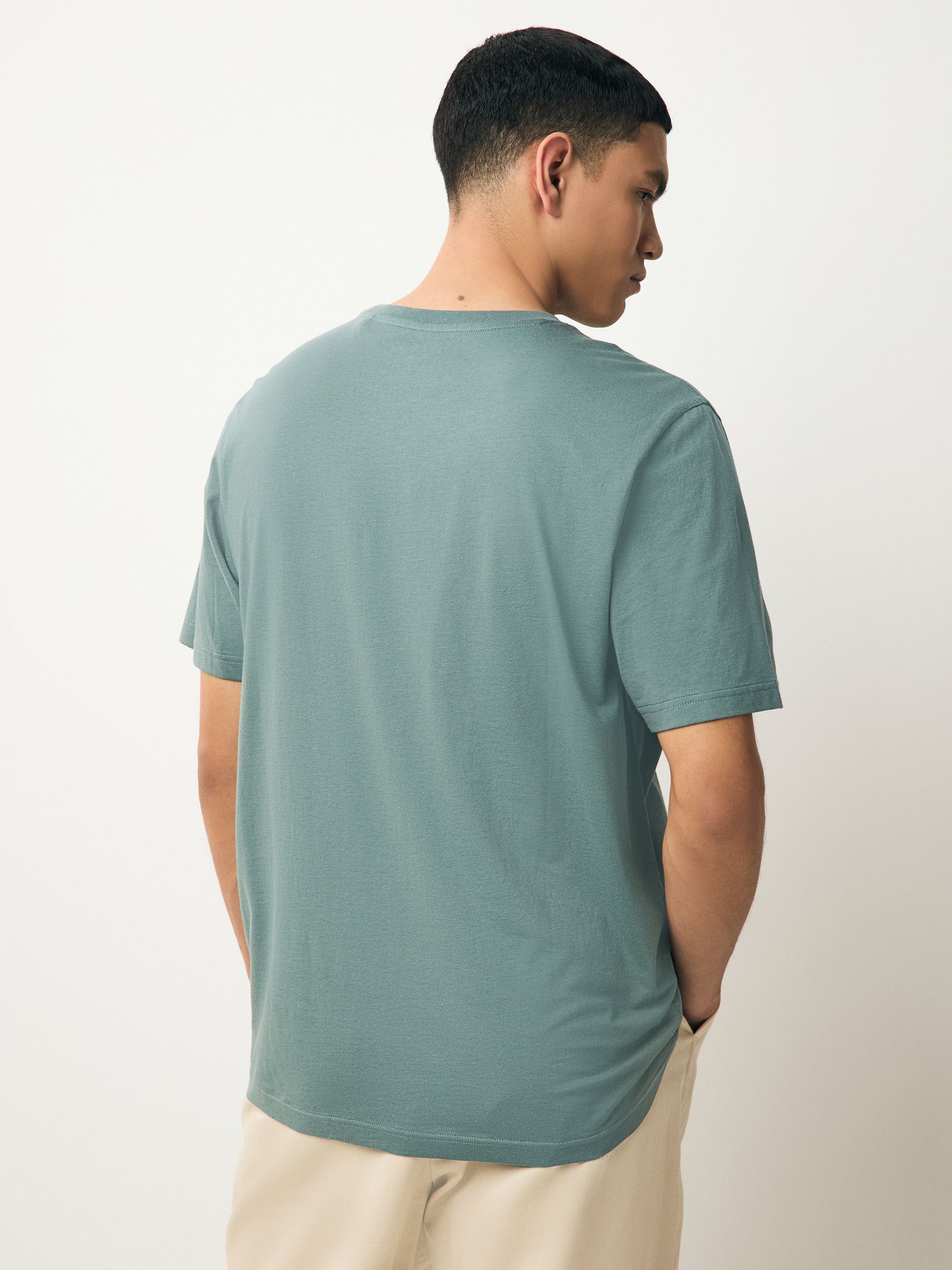 Pastelkleuren wit/blauw/groen/roze/geel/lila paars - Normale Pasvorm - Essential katoenen T-shirts verpakking van 6