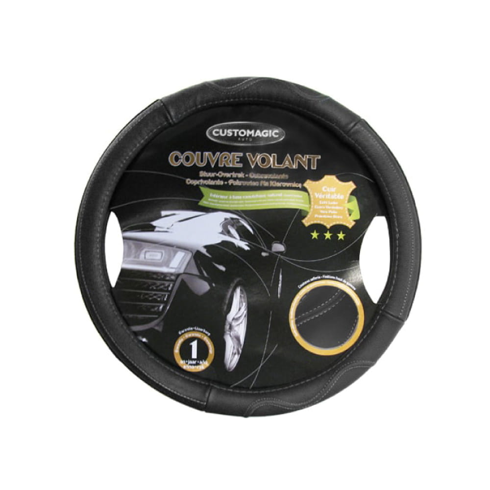 Couvre volant cuir véritable Ducato de 2007 à 2025 36,5 à 38 cm