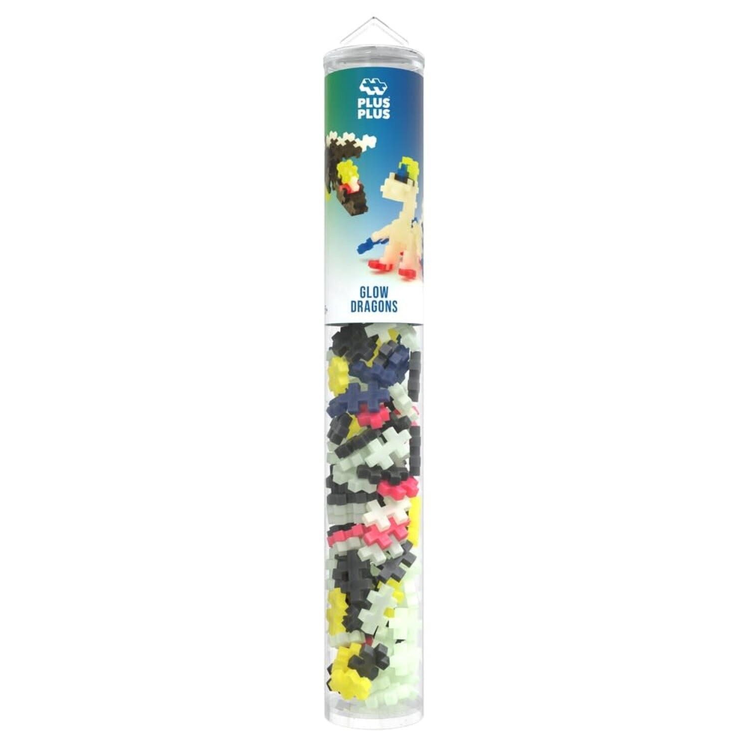 Plus - Plus | Tube Glow Dragons 100 stuks