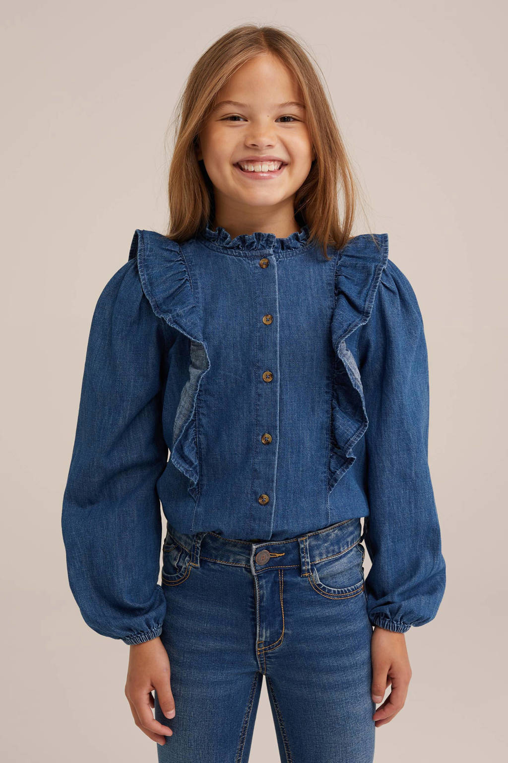 WE Fashion blouse mid blue