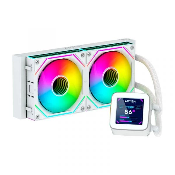 Abysm Gaming Oceanic 240 ARGB Water Cooler 240mm Branco