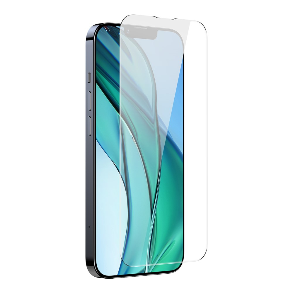 (2er Set) Baseus - iPhone 14 / iPhone 13 / 13 Pro Vollbild Panzer Glas Display Schutz Montagerahmen - Transparent