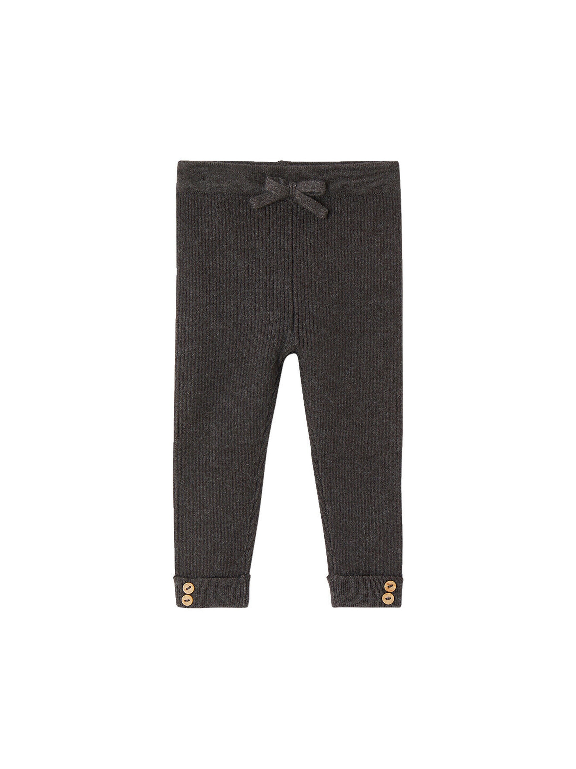 Vertbaudet Baby Strick-Leggings graugrün