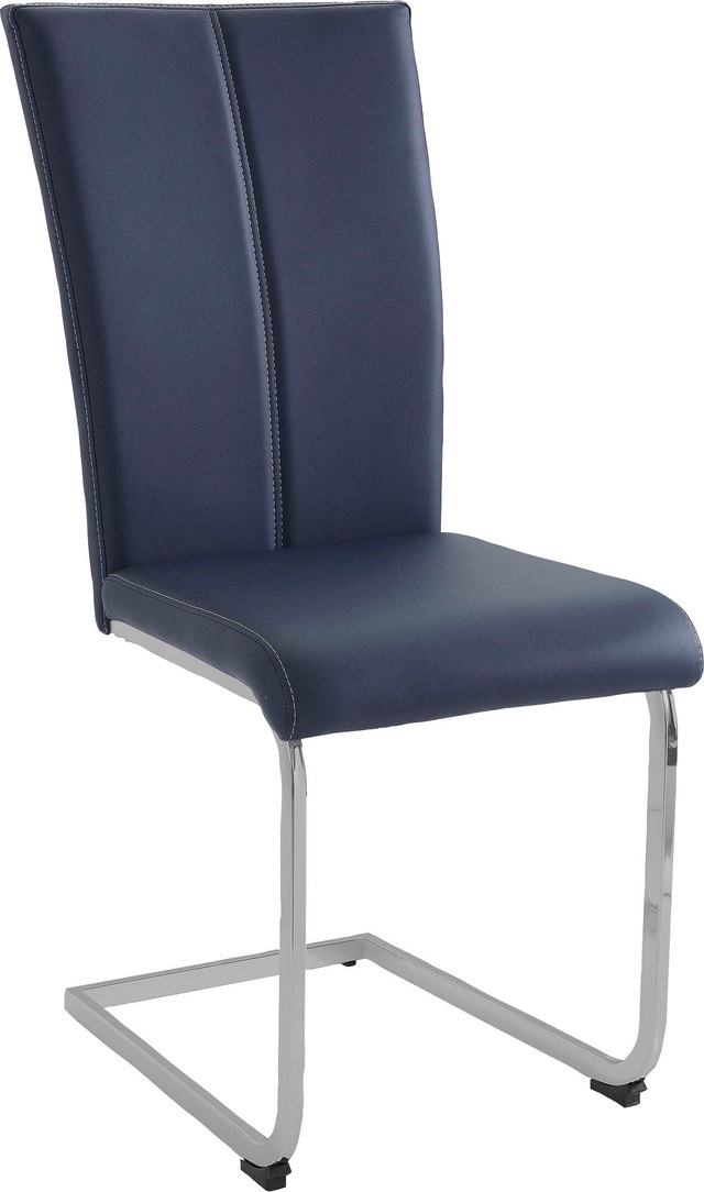 Home affaire Freischwinger »Nils« (Set) 2 Stk.Stuhl belastbar bis 120 Kg, Gestell Metall im Chrom-Look oder Schwarz