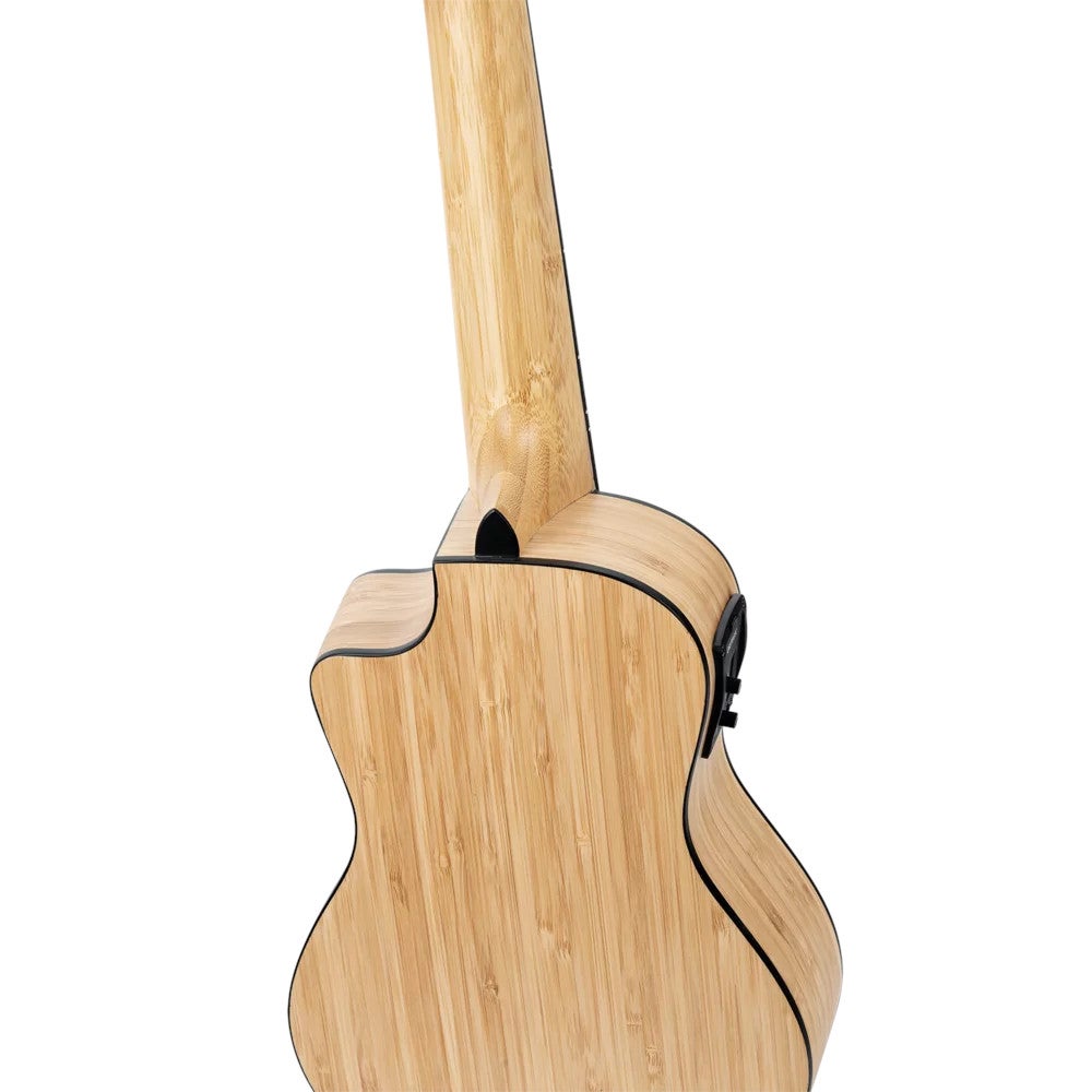 Ortega RUNAB-CC Bamboo Series Concert Size Ukulele Natural E/A concert ukelele met gigbag