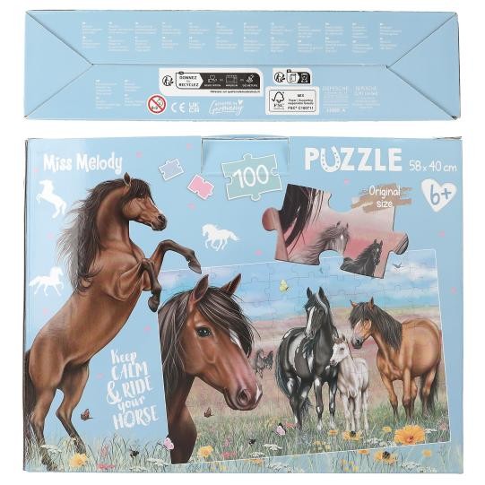 Miss Melody - Puslespil, 100 brikker