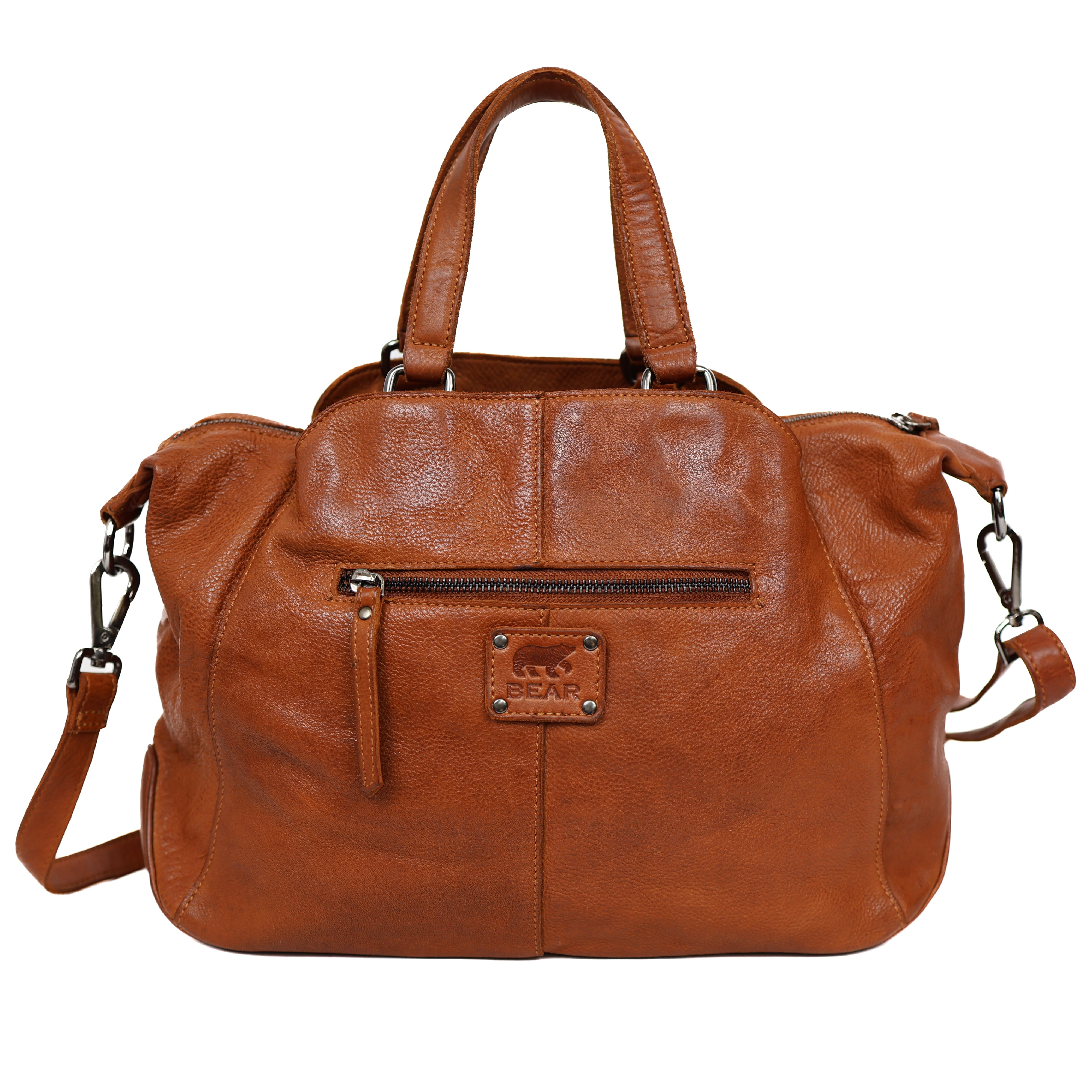 Hand-/schoudertas 'Jinte' cognac Cognac