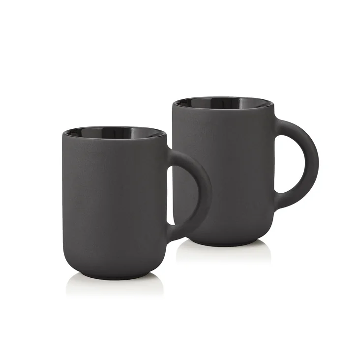 Stelton - Theo Becher 0.35 l, schwarz (2er-Set)