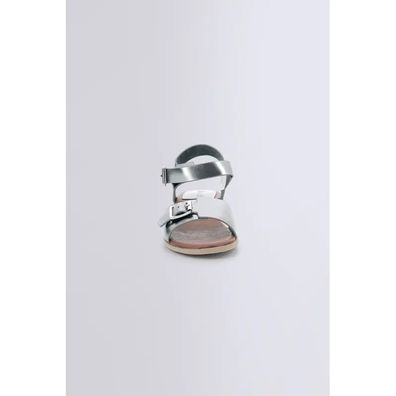 BUCIDI ARGENT FONCÉ SANDALES Cuir Femme