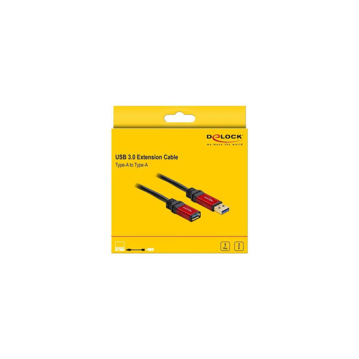 Delock Extension Cable USB 3.0 Type-A male > USB 3.0 Type-A female 2 m