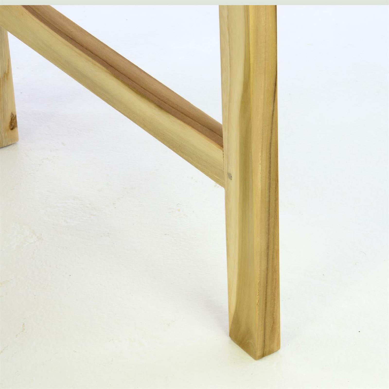 VCM Balkontisch Gartentisch Klapptisch hochwertig Teak Holz natur 130x65cm