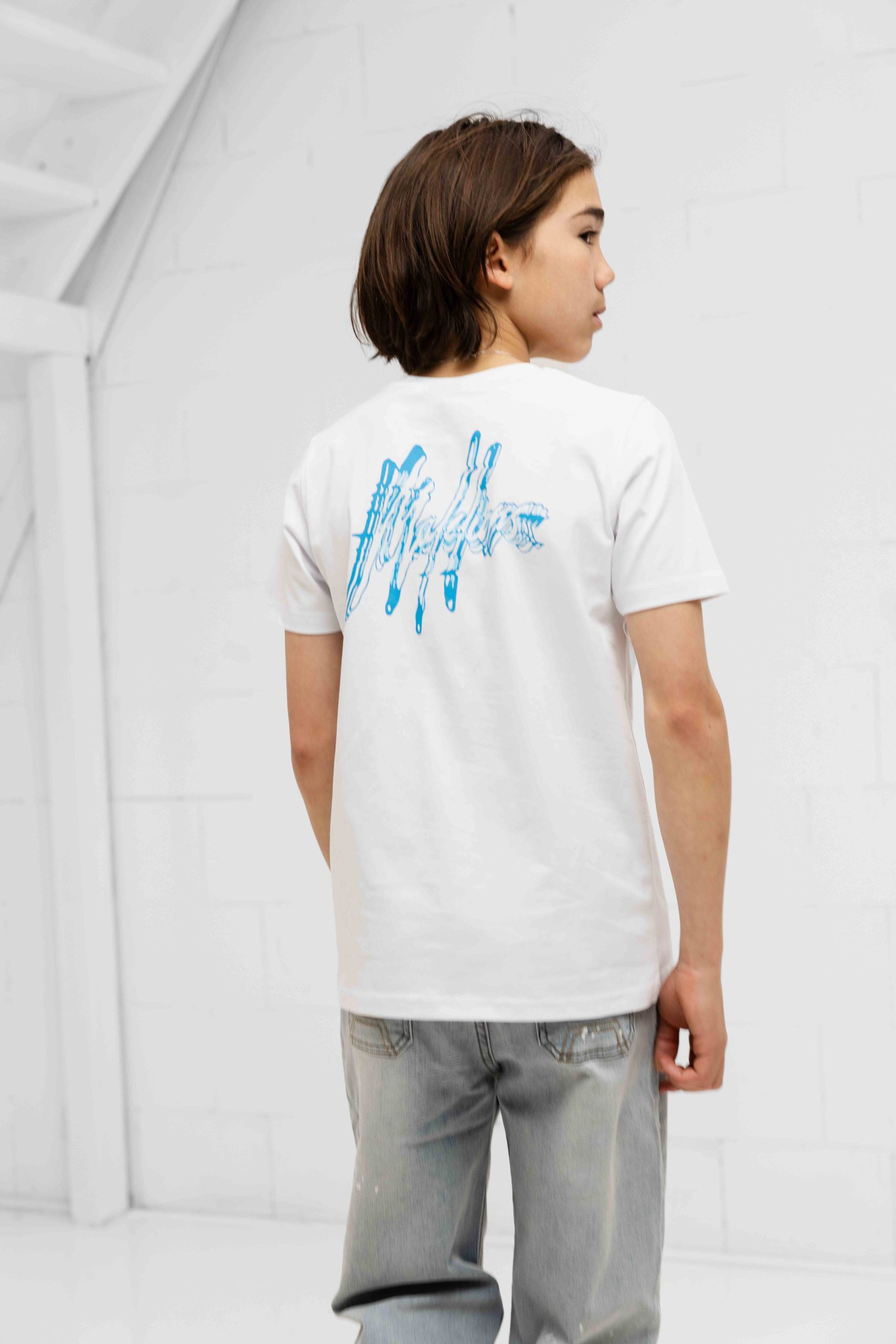 Malelions 3D Wave T-Shirt Kids Wit
