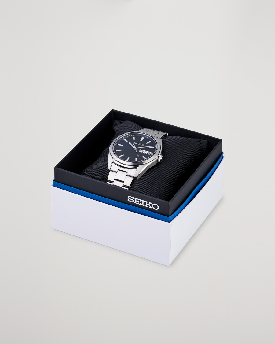 Seiko Classic Day Date 40mm Steel Blue Dial