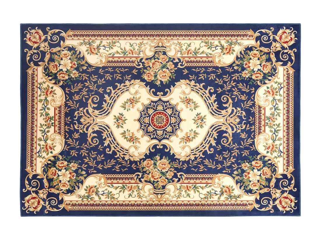Tapis baroque bleu marine 140 x 200 cm GAZIANTEP