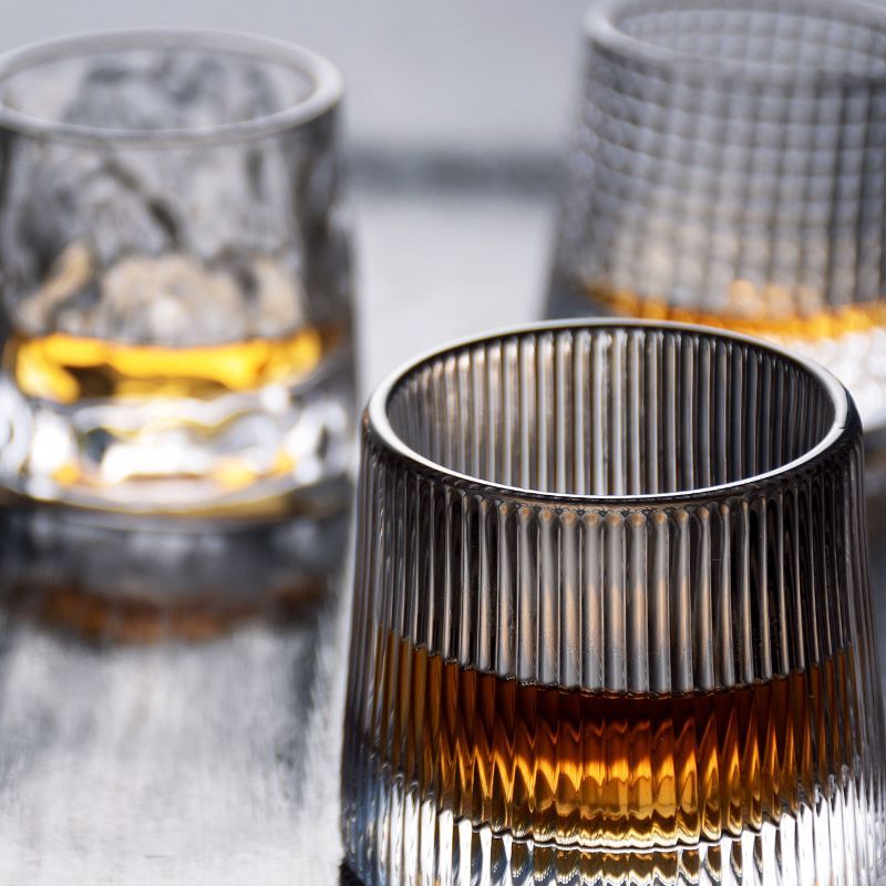 Hashi - reliëf whiskyglas