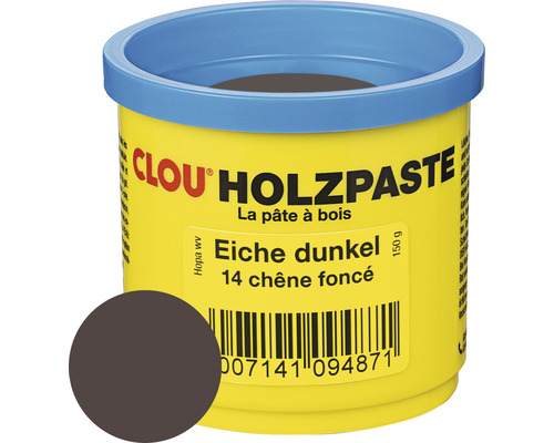 Clou houtpasta, donker eiken, 150 g