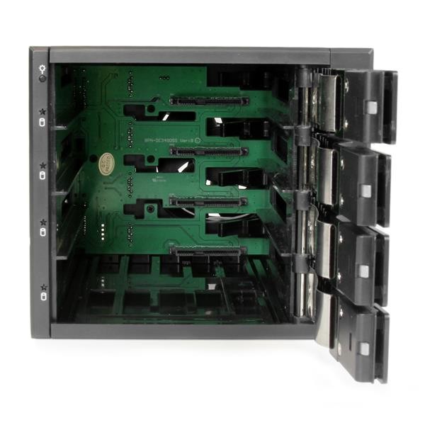 StarTech.com Rack amovible / Backplane sans tiroir pour 4x HDD SAS II/SATA III 6Gb/s de 3,5'' avec échange à chaud - Aluminium
