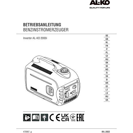 AL-KO 2000i generator