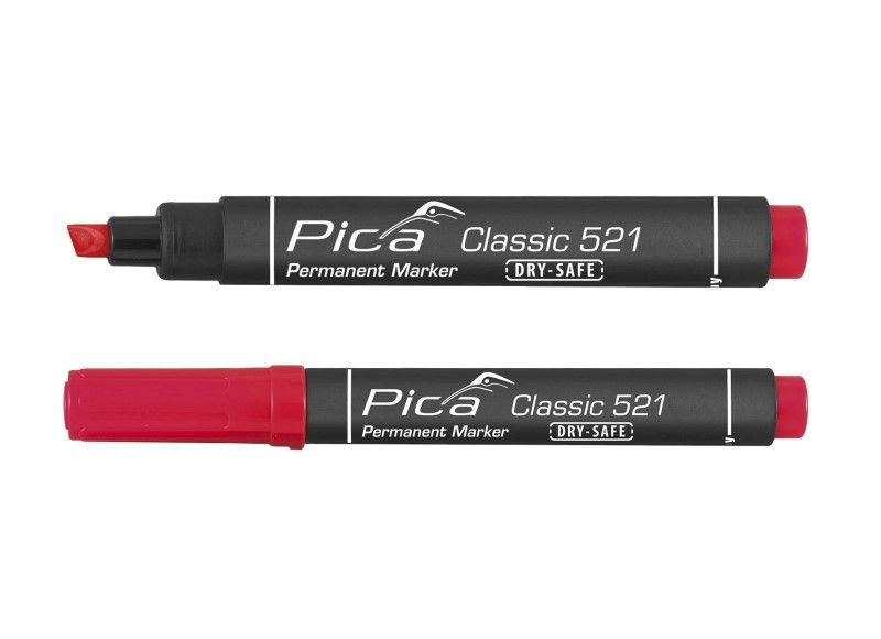 Pica 521/40 Perm. Marker 2-6mm beitel rood