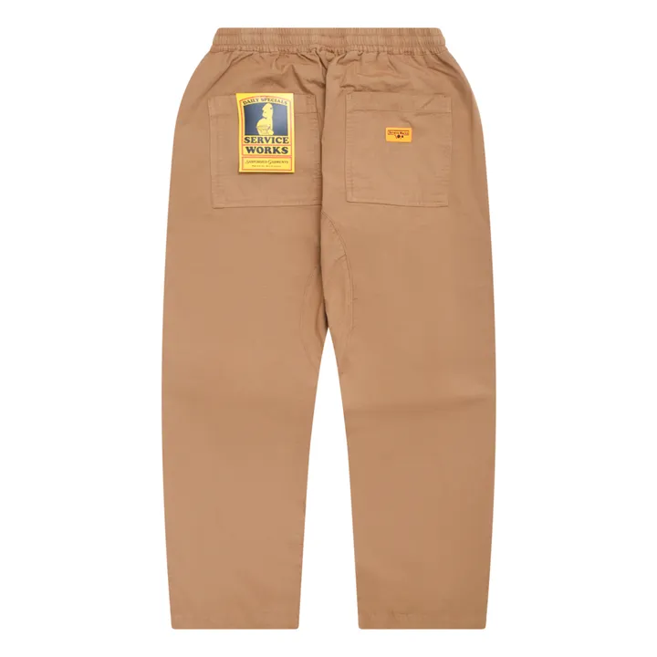 Service Works Pantalon Ripstop Chef Coton Bio | Camel