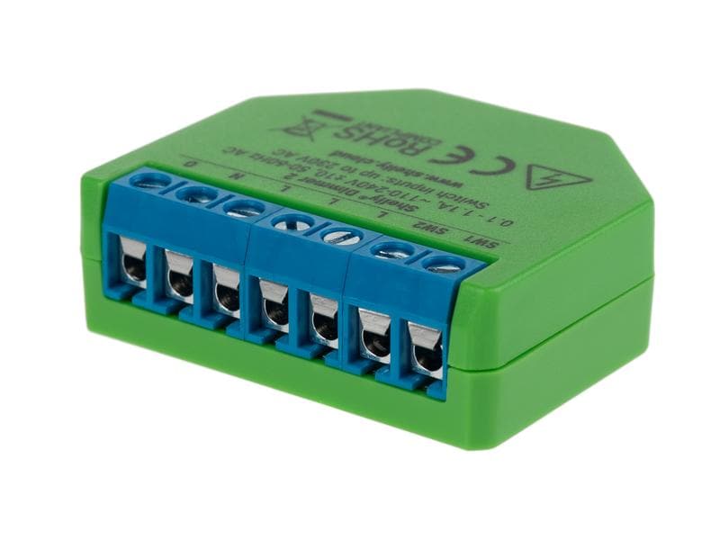 Shelly WLAN-Dimmaktor Dimmer 2 2 Stück WiFi-Dimmaktor 10- 200 W, phasenanschnitt