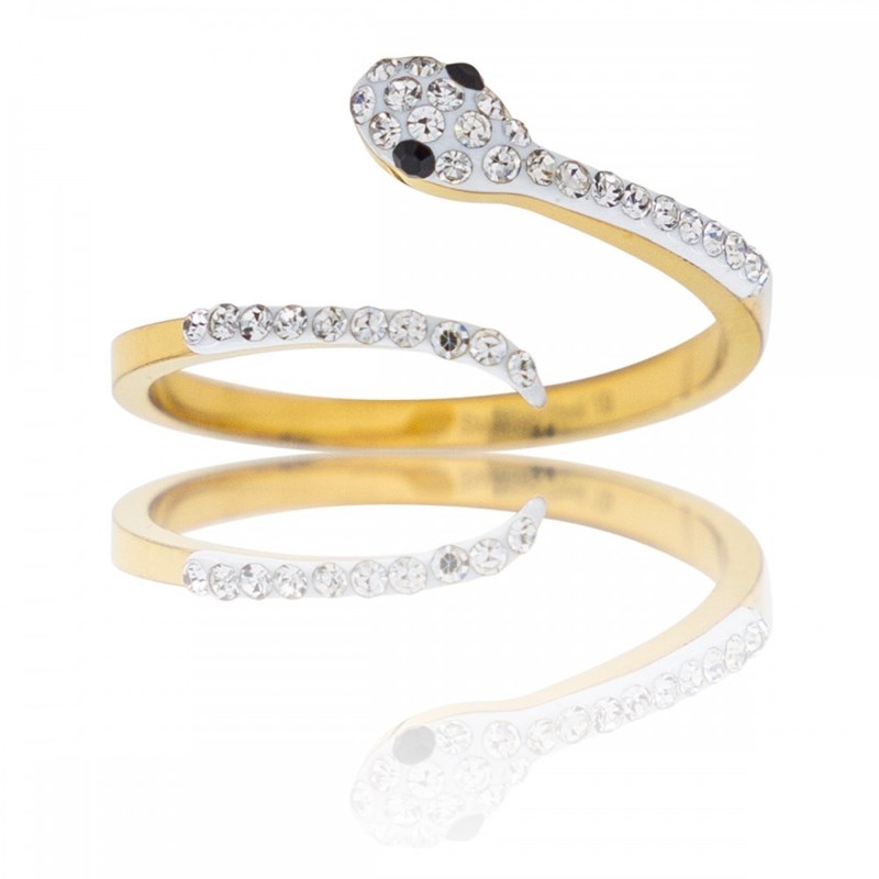 Bague Femme Serpent Strass