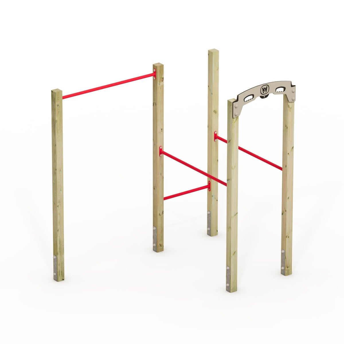 WICKEY FIT Base 510 – outdoor fitnesstoestel – rood