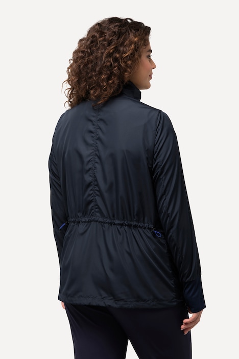 HYPRAR Jacke, leicht, Stehkragen, Tunnelzug, recycelt