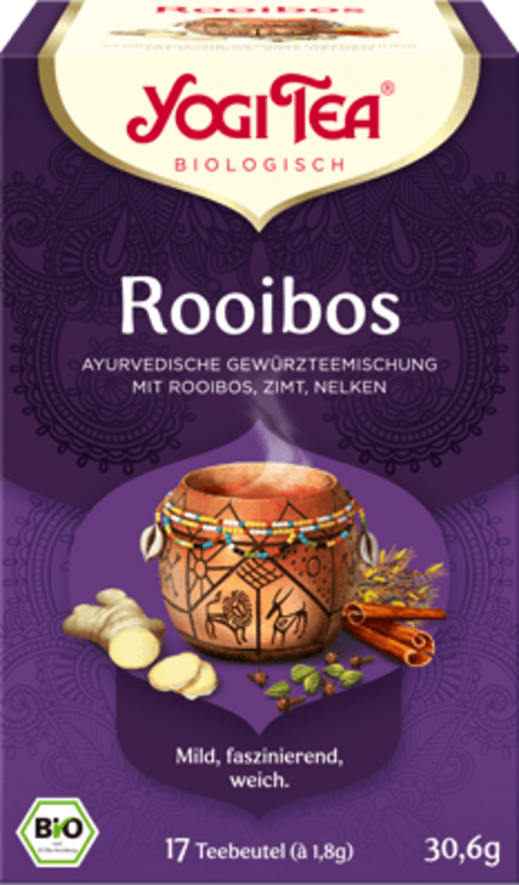 Yogi Tea  Rotbusch Bio-Tee, 30,60 g