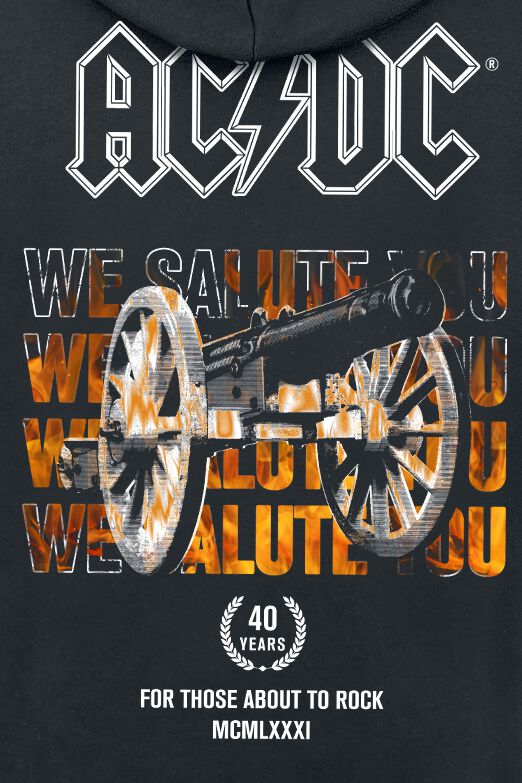 For Those About To Rock | AC/DC Sweat-shirt zippé à capuche