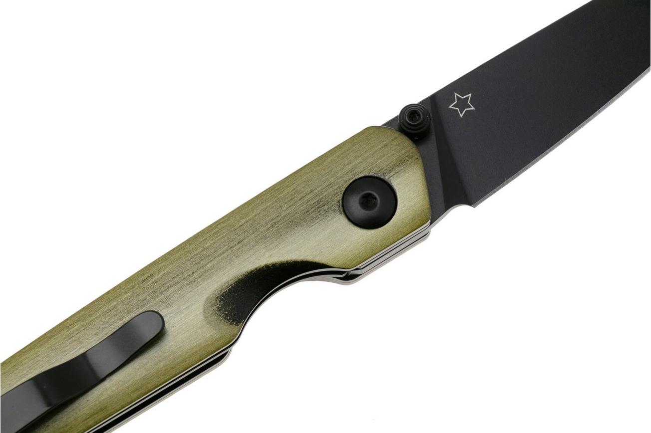 Kizer Shot V3677C2, Black 154CM, Bronze Aluminium zakmes, Evgeniy Bulichev design