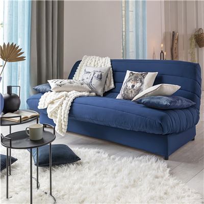 Coussin velours perlé