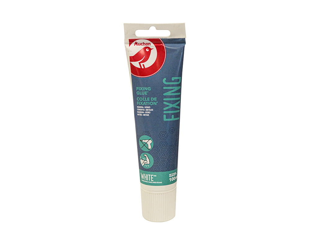 COLA DE FIXAÇÃO AUCHAN BRANCA 100ML